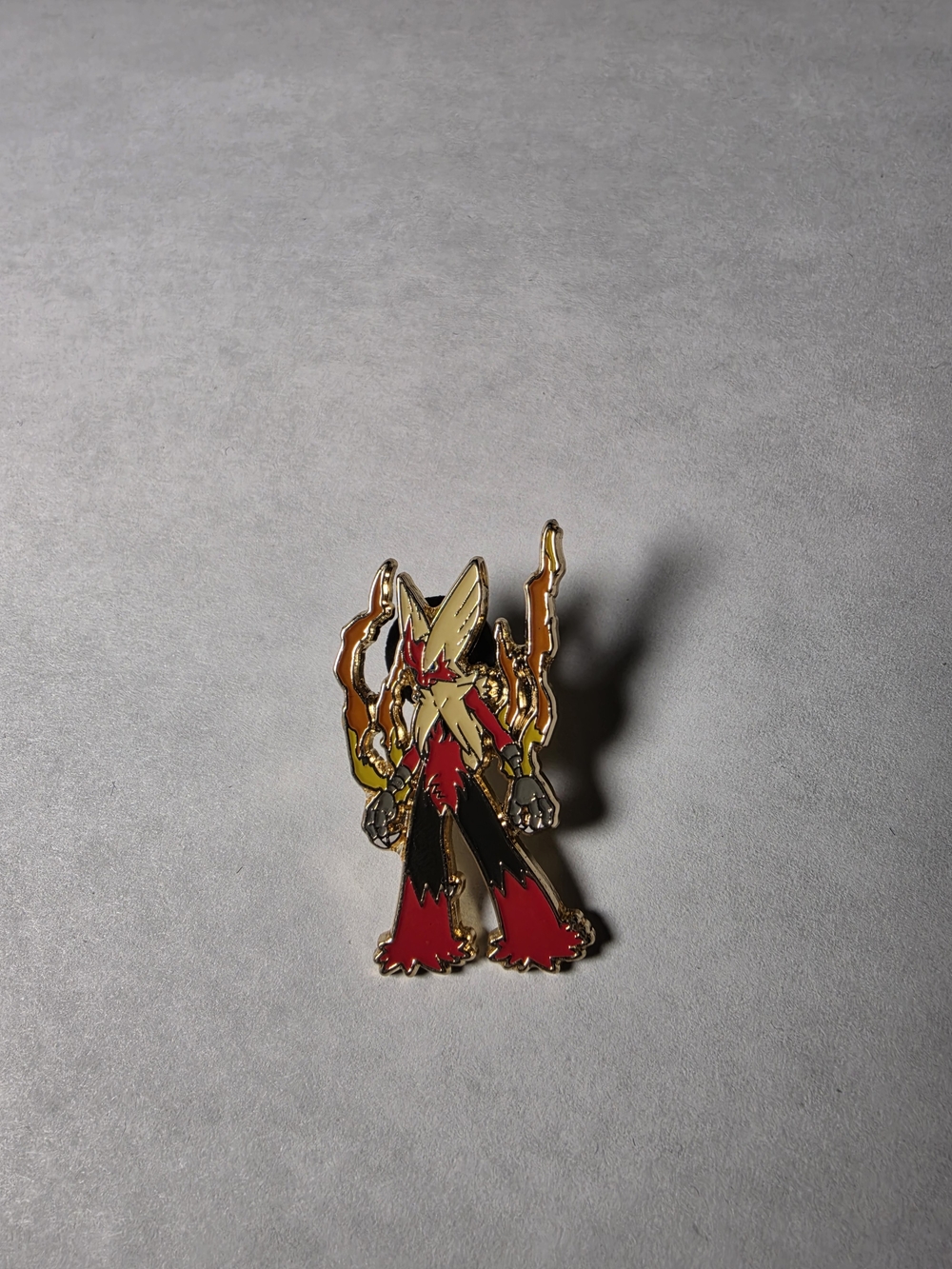 Pokemon Enamel Pin - Red, Black & Gold Blazing Character